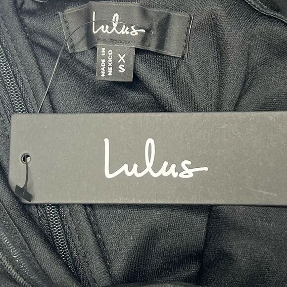 Lulus Dedicated to Glamour Black Strapless Maxi Dress Size XS NWT - Picture 7 of 9